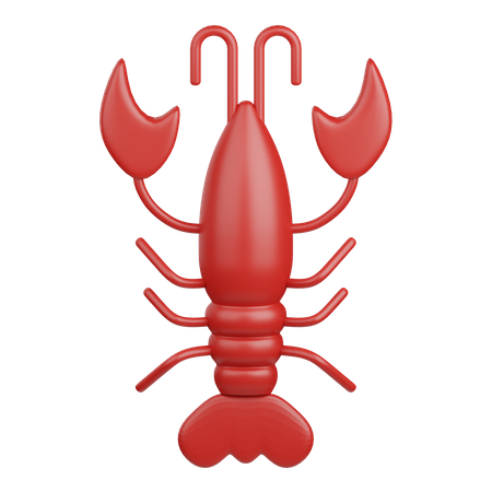 Shrimp  3D Icon