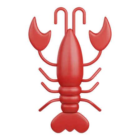 Shrimp  3D Icon