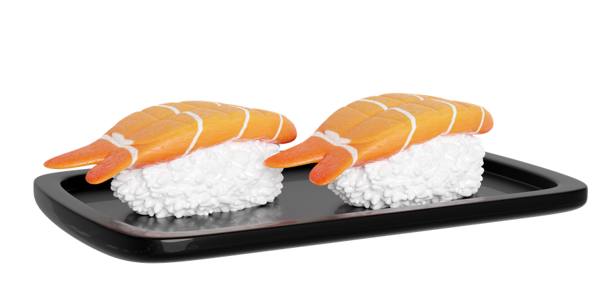 Shrimp Sushi  3D Icon