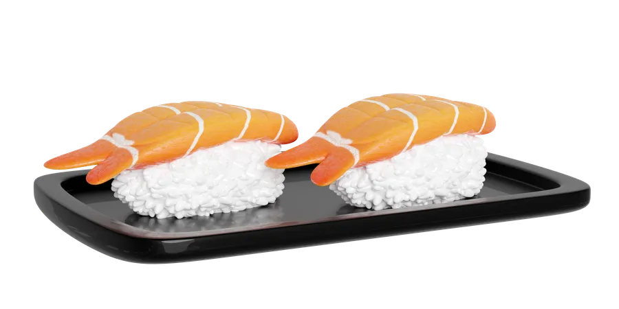 Shrimp Sushi  3D Icon