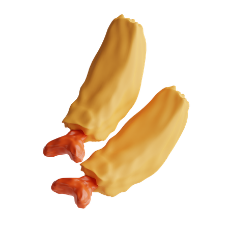 Shrimp Tempura  3D Icon