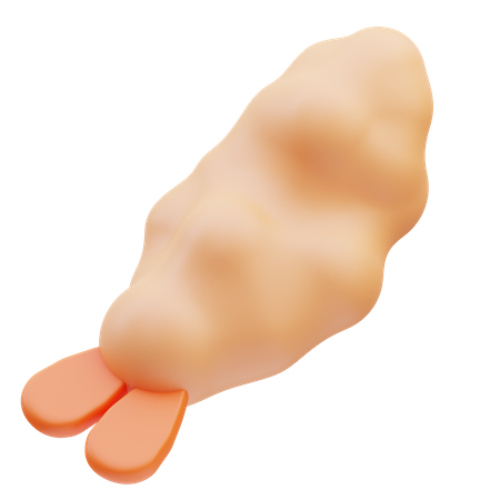 Shrimp Tempura  3D Icon