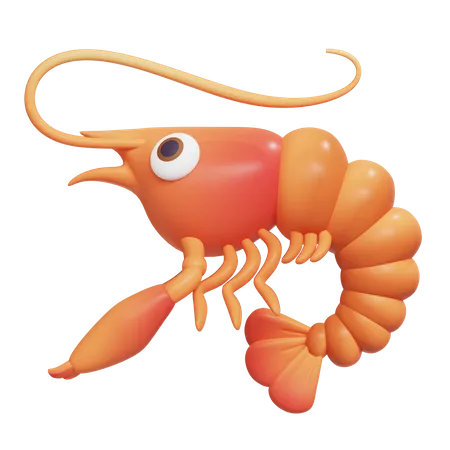 Shrimps  3D Icon