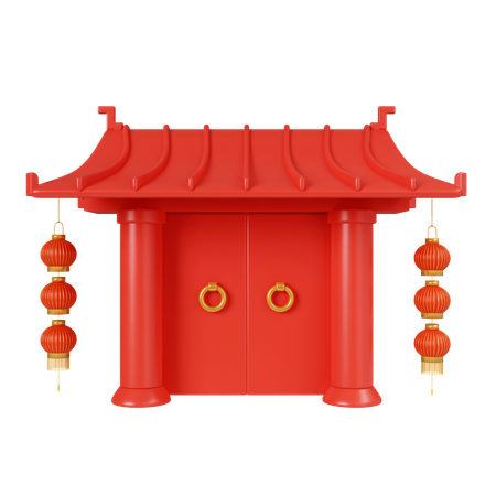 神社  3D Icon