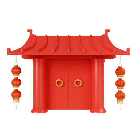 神社  3D Icon