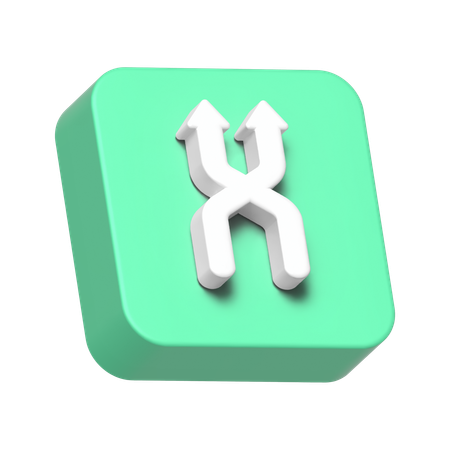 Mélanger la flèche  3D Icon