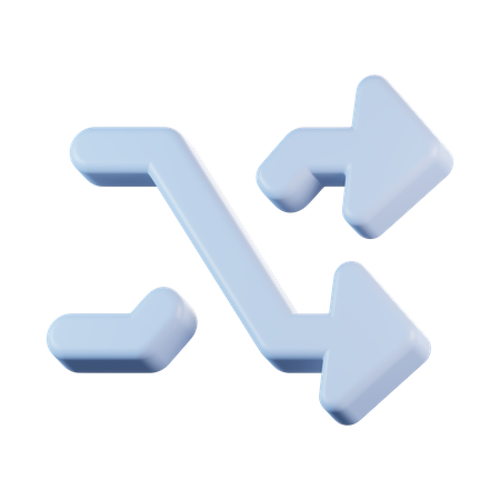 Shuffle Arrow  3D Icon