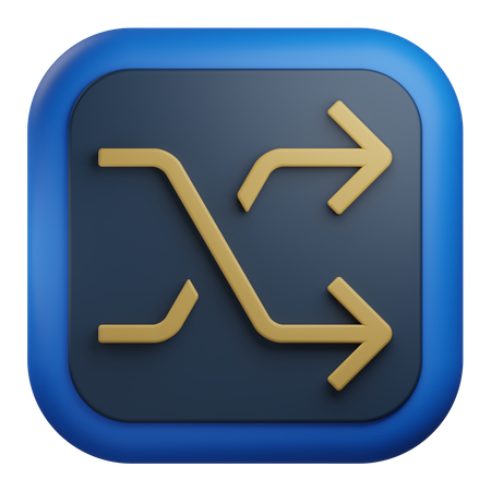 Shuffle Arrow  3D Icon