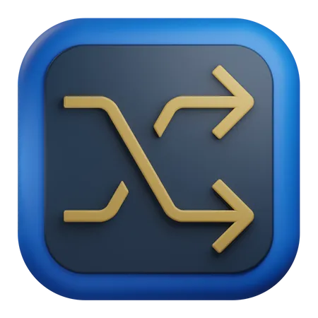 Shuffle Arrow  3D Icon