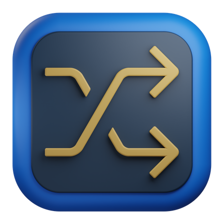 Shuffle Arrow  3D Icon