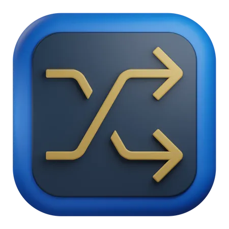 Shuffle Arrow  3D Icon