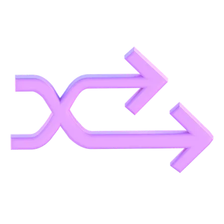 Shuffle Arrows  3D Icon