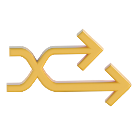 Shuffle Arrows  3D Icon