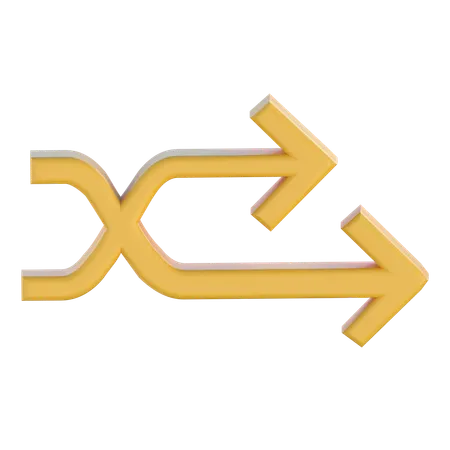 Shuffle Arrows  3D Icon