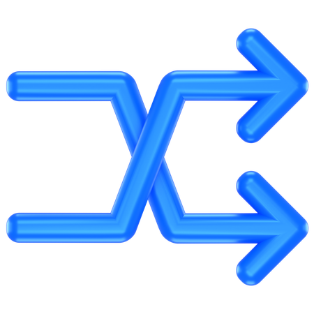 Shuffle Right  3D Icon