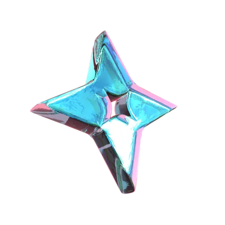 Shuriken Abstract Shape  3D Icon