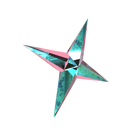 Forma abstracta shuriken  3D Icon