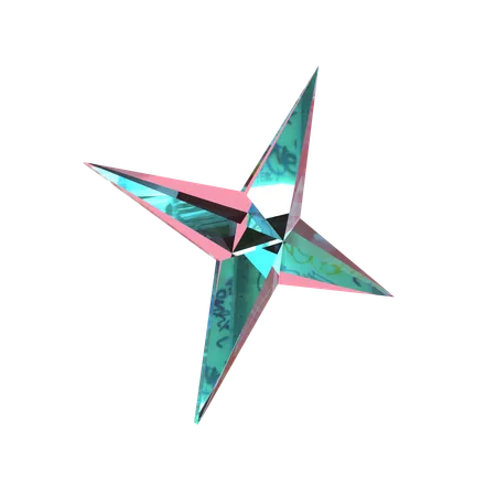 Forma abstracta shuriken  3D Icon