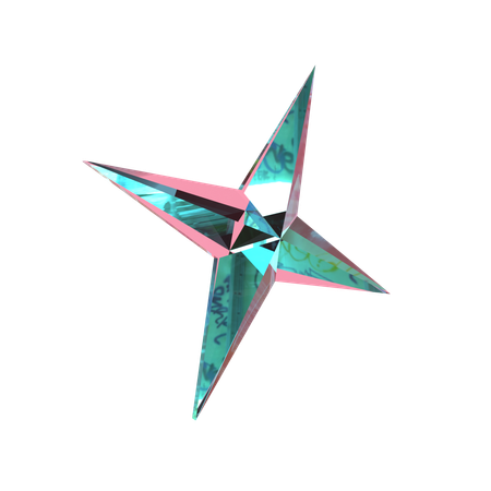 Forme abstraite shuriken  3D Icon