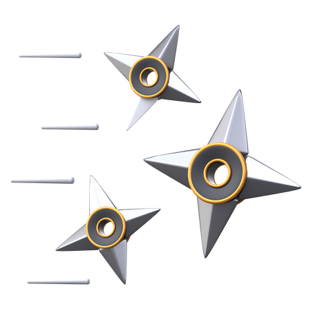 Shuriken volador  3D Icon