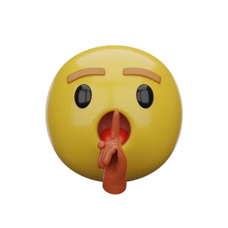 Shut Up  3D Emoji