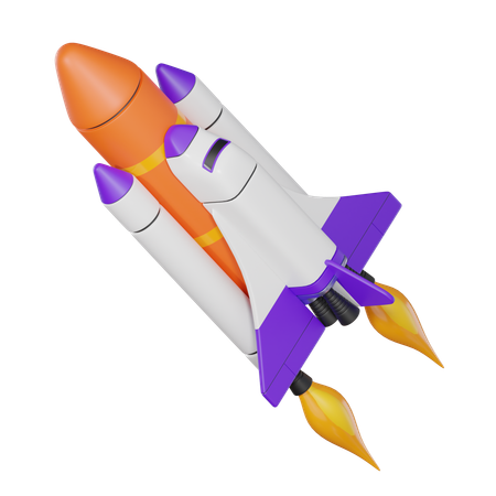 Shuttle  3D Icon