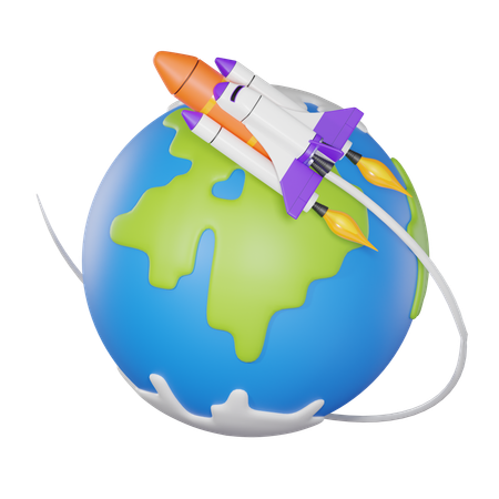 Shuttle  3D Icon