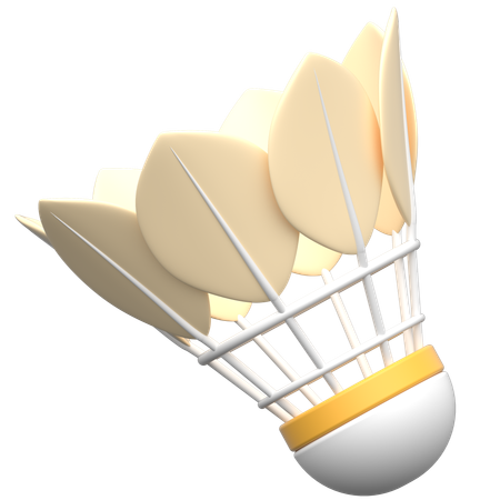 Shuttlecock  3D Icon