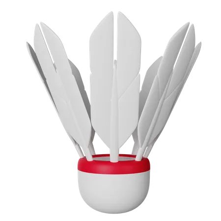 Shuttlecock  3D Icon