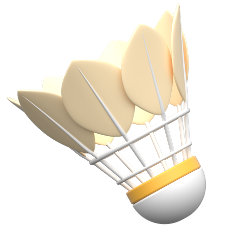 Shuttlecock  3D Icon