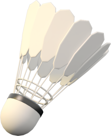 Shuttlecock  3D Icon