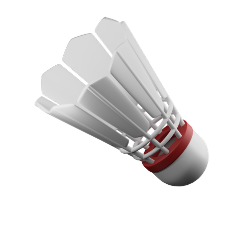 Shuttlecock  3D Illustration