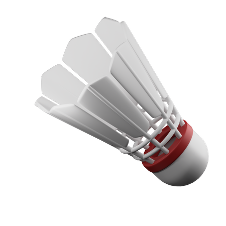 Shuttlecock 3D Illustration