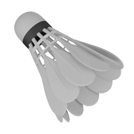 White Shuttlecock 3D Icon