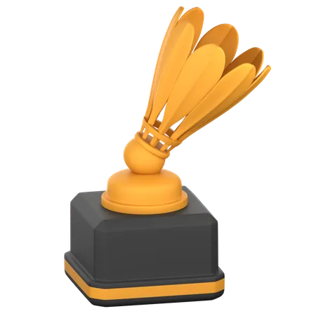 Shuttlecock Trophy  3D Icon