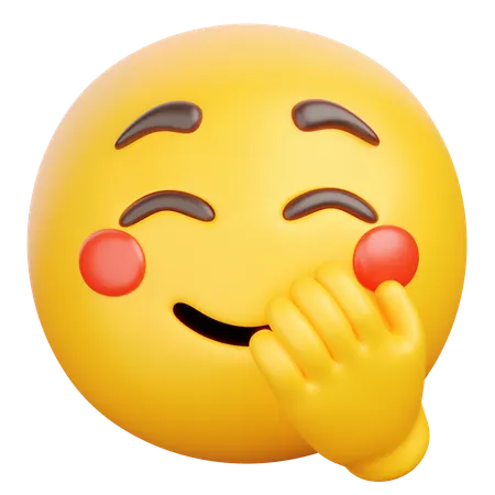 Shy Blush  3D Icon