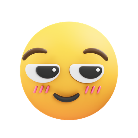 Shy Emoji  3D Icon