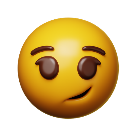 Shy Emoji  3D Icon