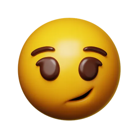 Shy Emoji  3D Icon