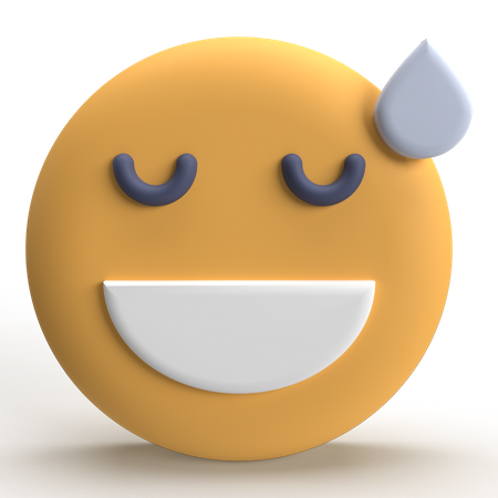 Shy Emoji  3D Icon