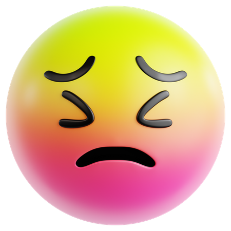 Shy Face With Downcast Eyes  3D Icon