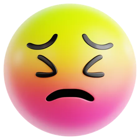 Shy Face With Downcast Eyes  3D Icon