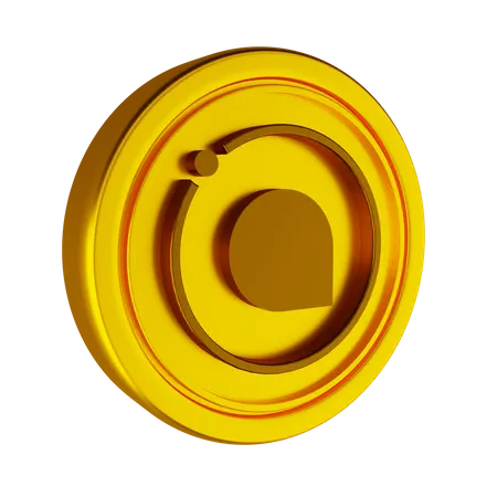 Moneda criptográfica siacoin  3D Icon