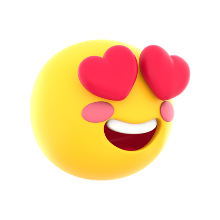 Sich verlieben-Emoji  3D Icon