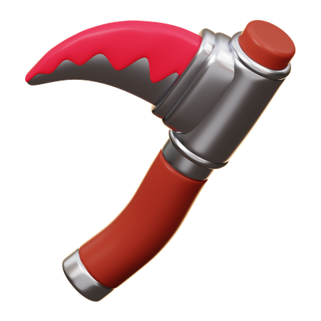 Sichel mit Blut  3D Icon