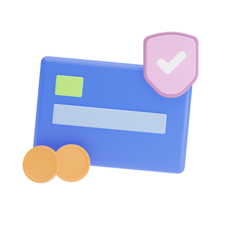 Sichere Bezahlung  3D-Symbol