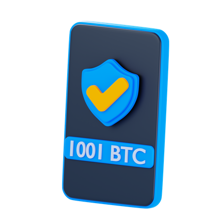 Sichere Blockchain  3D Icon