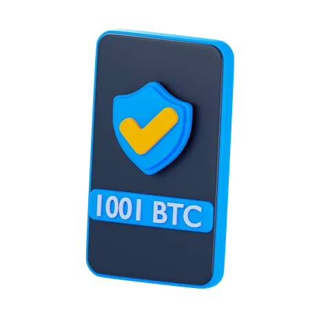 Sichere Blockchain  3D Icon