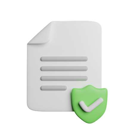 Sichere Datei  3D Icon