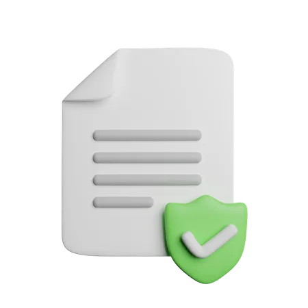 Sichere Datei  3D Icon